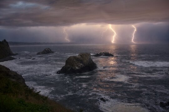 storm over the ocean 