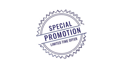Obraz premium Special Promotion Limited Time Offer Stamp Badge - Business Marketing Concept
