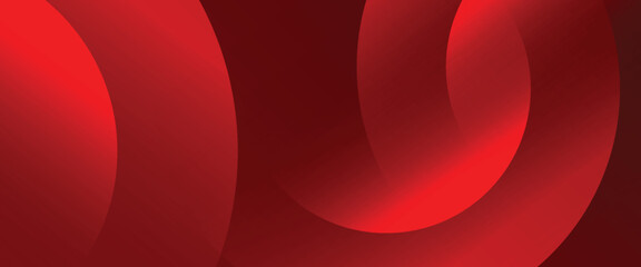 Red abstract background. Dynamic shapes composition. bold abstract vector background featuring smooth, overlapping circular gradients in deep red and scarlet. vector illustration. eps 10