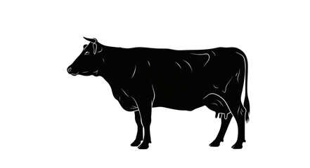 Black Silhouette of a Cow. © AAN