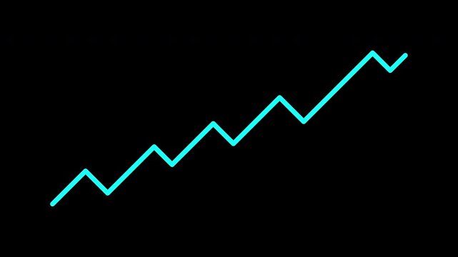 Down indicator arrow with jagged peaks on black. Ideal for technology, digital design, backgrounds, web banners, and more.