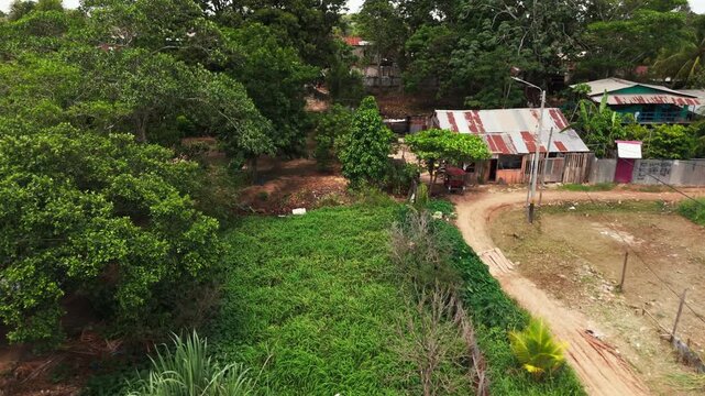 Aerial View of a Peruvian Amazon City