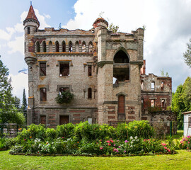 Khrapovitsky Castle. View from the east. Muromtsevo village. Sudogodsky district. Vladimir region, Russia.