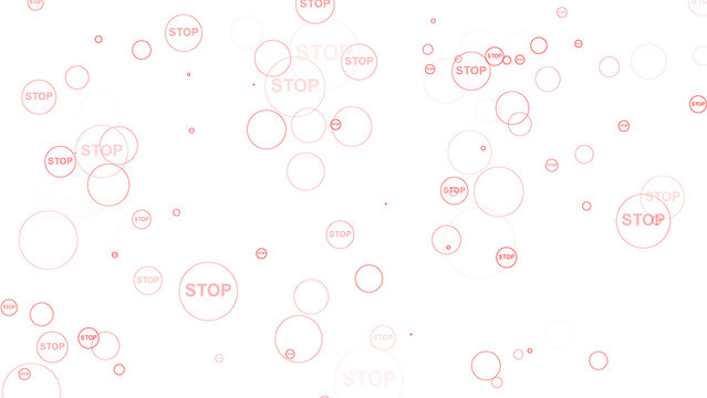 A overlay transparent background with red dots and words on it