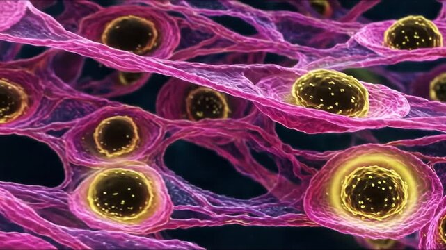 bone marrow cells - Human bone cells consist of four main types that continuously build, remodel, and maintain the skeleton