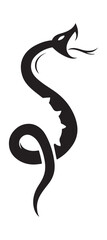 Obraz premium snake tattoo serpent symbol design