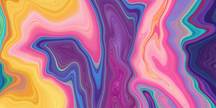 abstract colorfull liquid marble pattern effect in motion, abstract image of oil spill on water surface beautiful colors,  colorful wallpaper background and funny as an uix design.