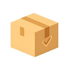 Obraz premium Delivery Package Box Logistics Flat Vector Illustration
