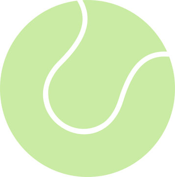 Tennis ball graphic illustration