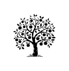 Fototapeta premium Trees doodle backgrounds frames