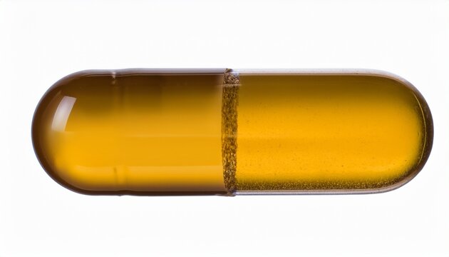 Isolated Transparent Doxycycline Capsule Without Background