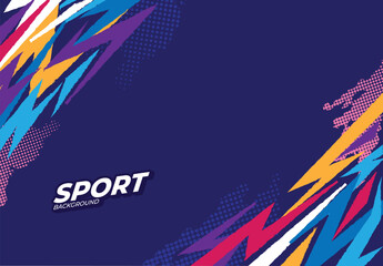 Obraz premium colorful sport background with grunge, abstract sports background