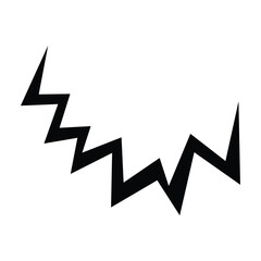 Sharp Zigzag Vector Edge Crack Overlay