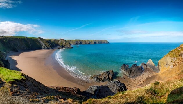 Marloes Beach Pembrokeshire West Wales Uk