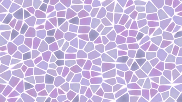 Mosaic pattern featuring geometric shapes in pastel hues, abstract design, close-up view