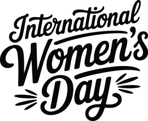 Naklejka premium International women's day celebration logo