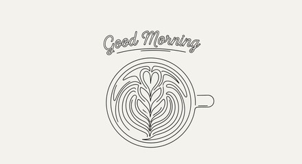 Good Morning Coffee Art