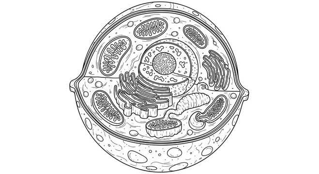 Detailed Diagram of a Human Animal Cell - Biology Education