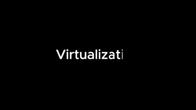 A serene video showcasing a virtualization concept with a peaceful landscape in the background