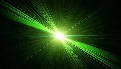 Bright Green Lensflare