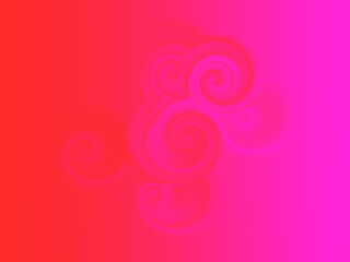 Abstract digital swirl design featuring vibrant color transition from deep red to bright magenta in a mesmerizing fluid motion graphic background