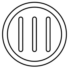 paper clip icon on black background