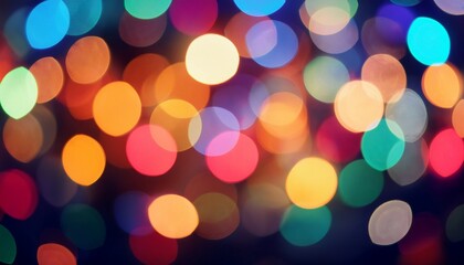 Fototapeta premium Different Blurred Multicolor Light Spots New Year Holiday Background