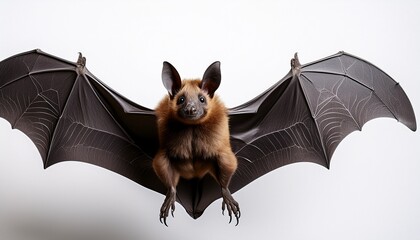 Isolated Bat With A Copy Space