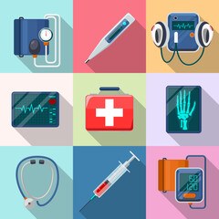 Comprehensive Medical Healthcare Tools Illustration