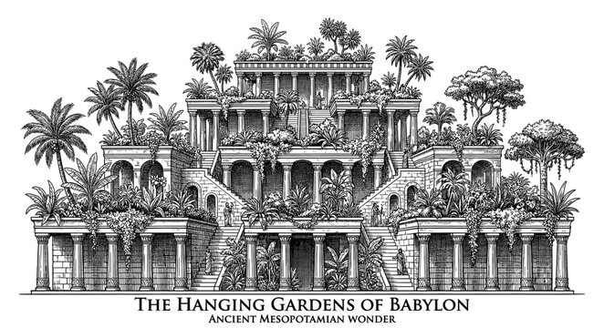 Hanging Gardens of Babylon: Seven Wonders of the Ancient World