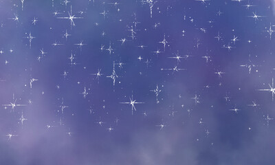 Fototapeta premium 柔らかい水彩星空背景