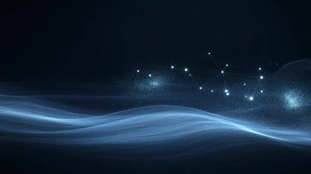 A mesmerizing display of cosmic energy and celestial bodies in deep space
