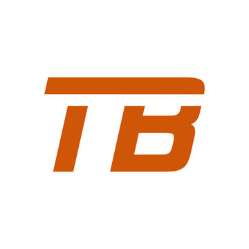 Letter TB logo icon isolated on white background