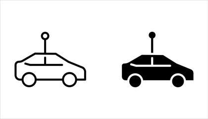 RC car icon set, Remote Control, Racing Cars on white background © NAPISAH