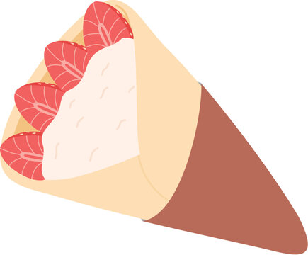 Street Food Strawberry Crepes