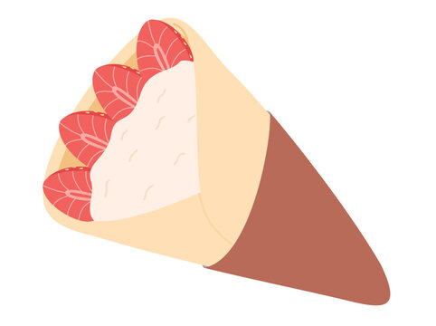 Street Food Strawberry Crepes