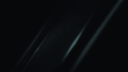 Abstract light blue dot pattern background with diagonal light rays vector illustration