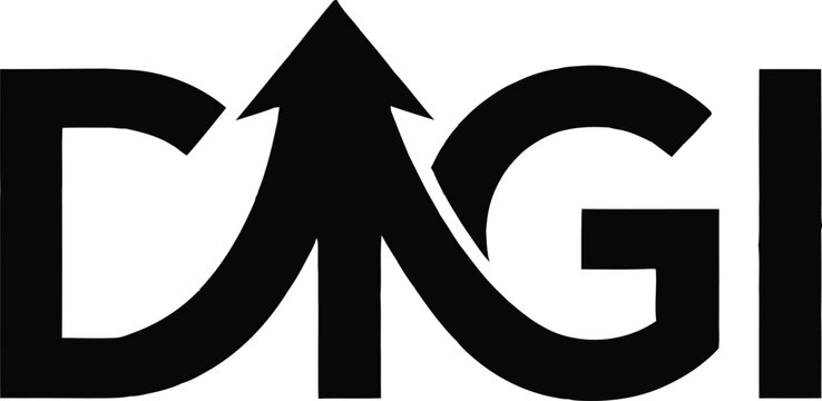 A logo featuring the letters dagi with an upward arrow integrated into the design.
