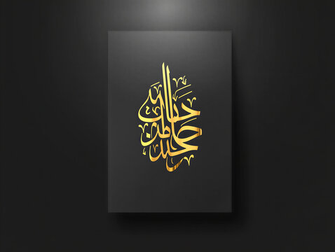 Yawm Al-Furqan Badr Islamic Historical Calligraphy Premium Gold Art