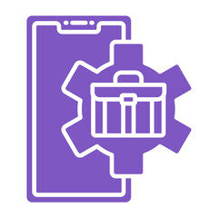 Obraz premium Mobile work Icon