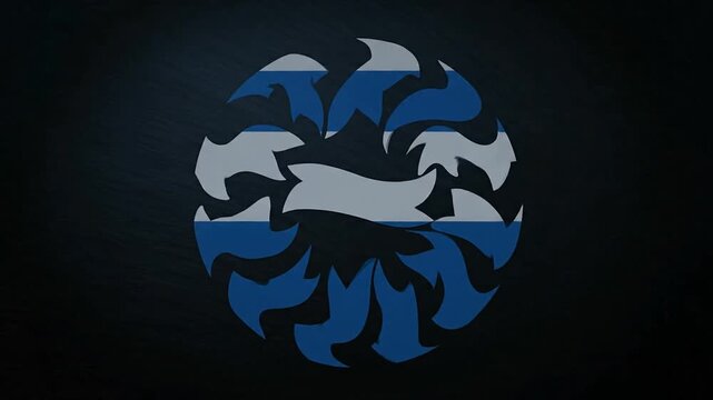 PlayStation Logo Animation Blue Background.