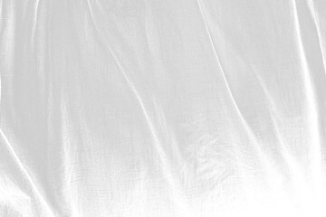 Obraz premium Wrinkled Gray Fabric Texture with Distressed Grunge Overlay, Dusty, Grain and Noise.