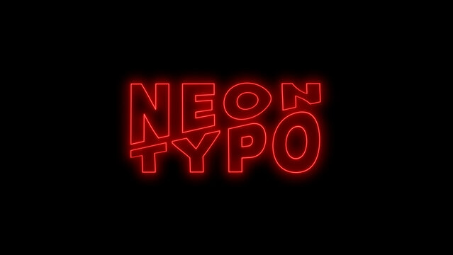 Kinetic Neon Title 25 &ndash; Futuristic Glowing Typography Animation, Dynamic Text Intro, Cyberpunk Style Motion Graphics, Modern Promo and Social Media Title Template