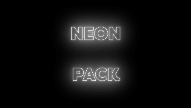 Kinetic Neon Title 36 &ndash; Futuristic Glowing Typography Animation, Dynamic Text Intro, Cyberpunk Style Motion Graphics, Modern Promo and Social Media Title Template
