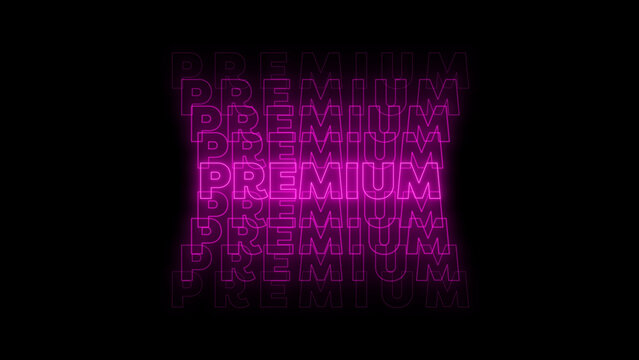 Kinetic Neon Title 70 &ndash; Futuristic Glowing Typography Animation, Dynamic Text Intro, Cyberpunk Style Motion Graphics, Modern Promo and Social Media Title Template
