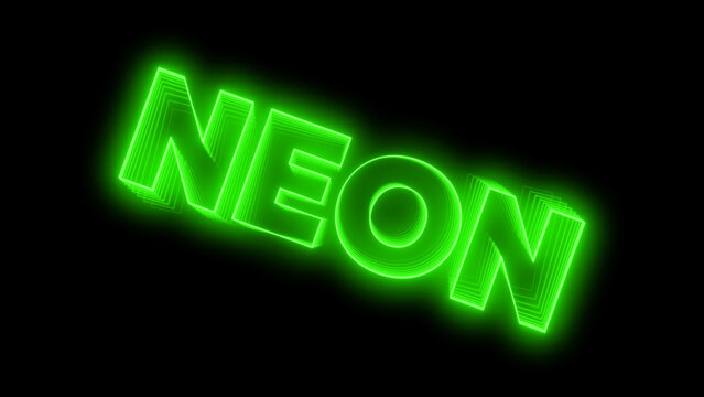 Kinetic Neon Title 80 &ndash; Futuristic Glowing Typography Animation, Dynamic Text Intro, Cyberpunk Style Motion Graphics, Modern Promo and Social Media Title Template