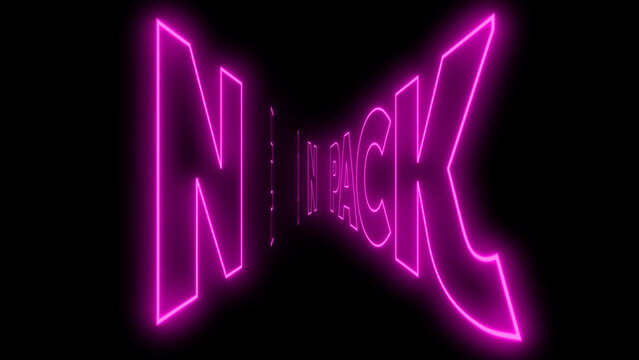 Kinetic Neon Title 82 &ndash; Futuristic Glowing Typography Animation, Dynamic Text Intro, Cyberpunk Style Motion Graphics, Modern Promo and Social Media Title Template