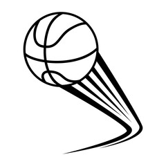 Basketball icon vector. Three pointer Illustration sign. Throwing the ball symbol or logo. © Denys