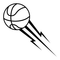 Basketball icon vector. Three pointer Illustration sign. Throwing the ball symbol or logo. © Denys