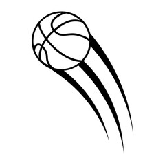 Basketball icon vector. Three pointer Illustration sign. Throwing the ball symbol or logo. © Denys